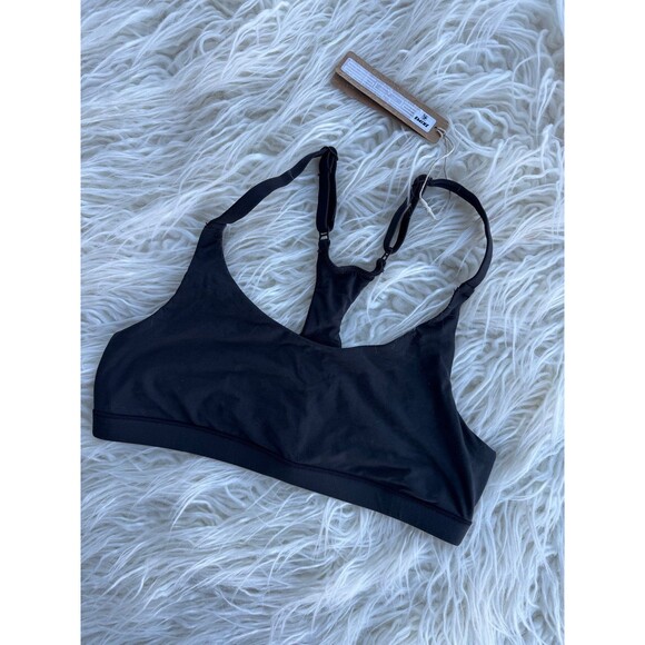Skims Fits Everybody Racerback Bralette Onyx Size Small - Picture 3 of 6